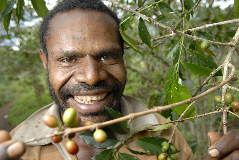 Fairtade farmer in Kup District, Mangle Village, Papua New Guinea. Photo: Jerry Galea/OxfamAUS