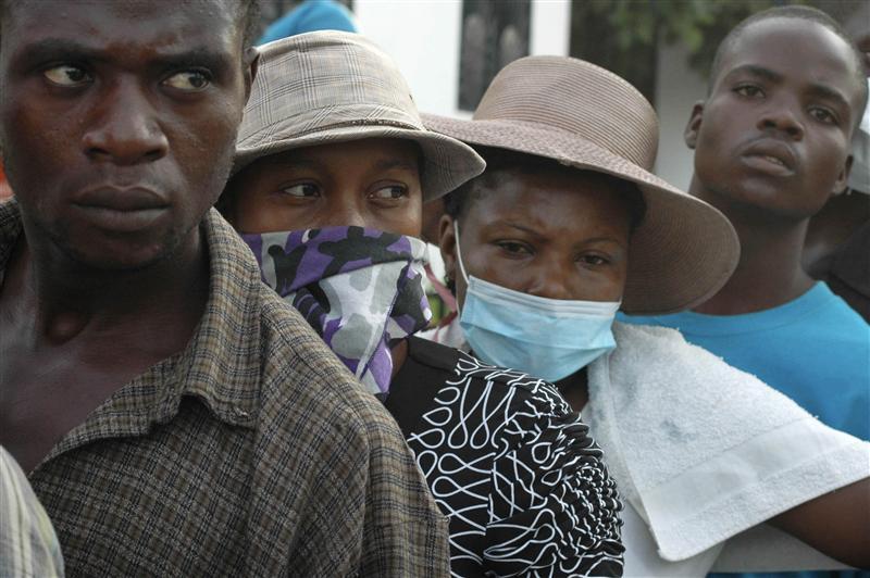 Close up of people with face masks