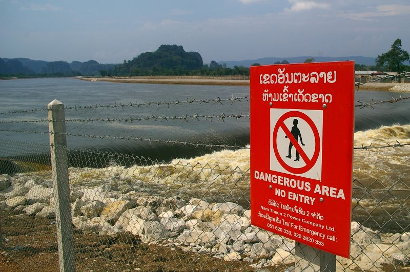 Project site of Nam Theun 2 Hydropower Project in Laos