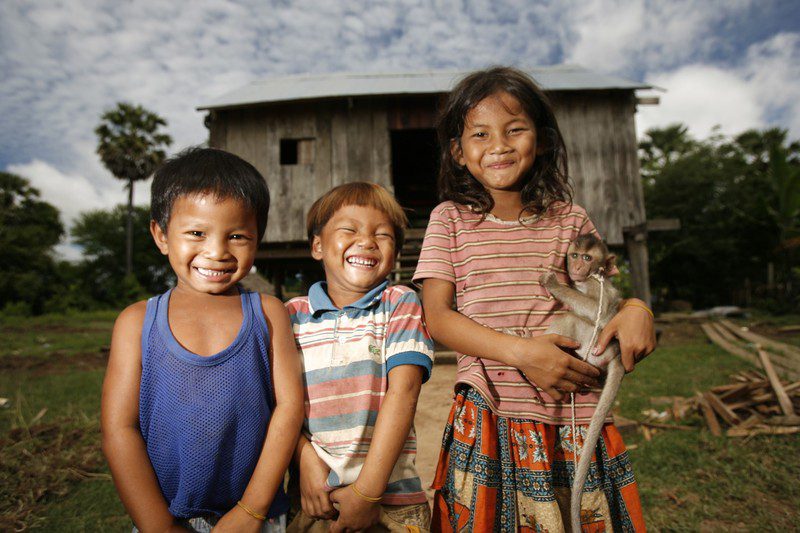 Kids in Samphin Village, Koh Regniew, Cambodia