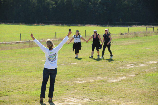 A volunteer in action at Melbourne Trailwalker. Photo: Michael Myers/OxfamAUS