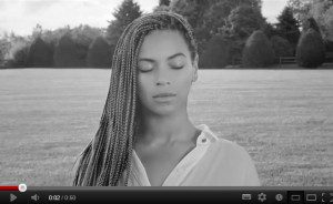 Beyonce screenshot - "I was here"