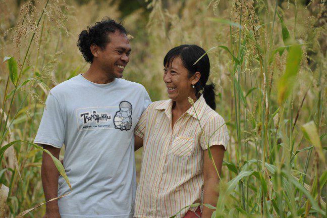 Maria Loretha and her husband Jeremias Letor. Photo: Lara McKinley/OxfamAUS