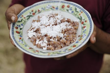 A dish made with cooked sorghum. Photo: Lara McKinley/OxfamAUS A dish made with cooked sorghum. Photo: Lara McKinley/OxfamAUS