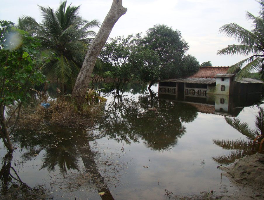 Flooded home in Mannar district - Sri Lanka. Photo: OxfamAus