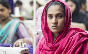 Garment workers in Bangladesh earn on average just $0.16 per hour. Photo: Nicola Bailey /
ActionAid