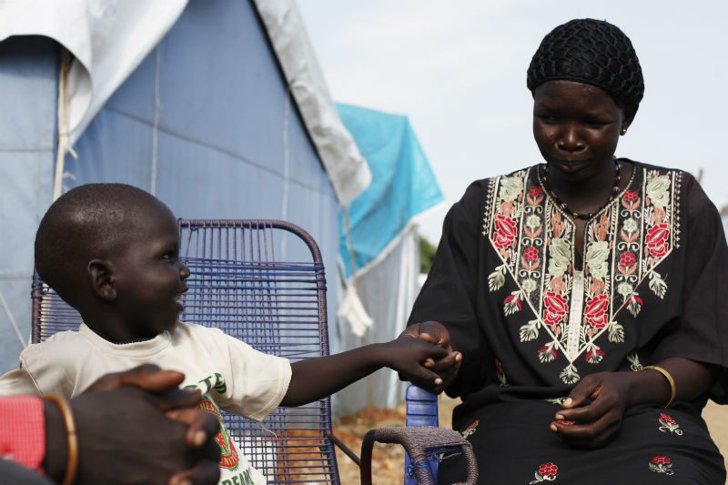 Kulang Choul is three years old, the same age as South Sudan, which today (9 July) marks its third anniversary of independence. Photo: Andreea Campeanu/Oxfam Photo: Andreea Campeanu/Oxfam