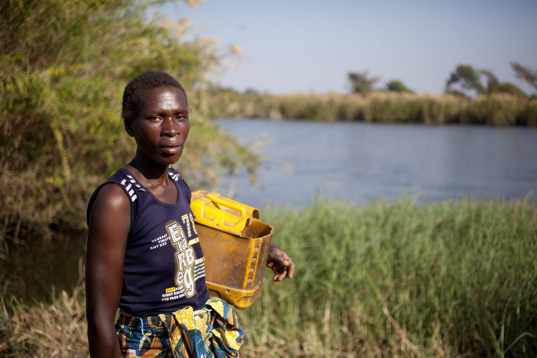 "We always think about the crocodiles, but we just have to put our fear out of our minds. We are scared we might die, but there’s no other way to get water. Getting water from the river is the only way." - Barbara Chinyeu. Photo: Abbie Trayler-Smith/Oxfam