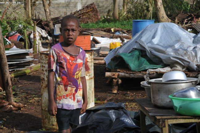 Thousands have been left without cleant water and shelter since Cyclone Pam ravaged Vanuatu. Photo: Phillippe Metois/OxfamAUS Photo: Phillippe Metois/OxfamAUS