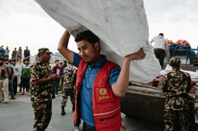 Nepal earthquake donations Photo: Aubrey Wade