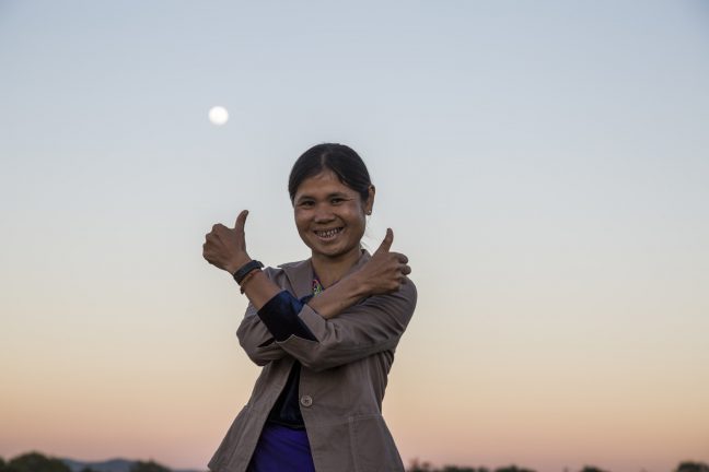 “As a women leader, I must say Salween River is the most important for many ethnic groups.” Photo: Savann Ouerm/Oxfam She is a young woman and leader in her community active in the conservation of the Salween River.
