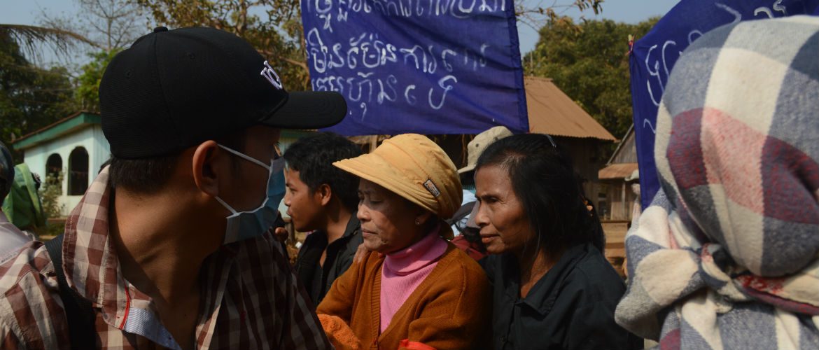 Mae Sod leads the campaign against the Lower Sesan 2 dam in Sra Kor village.