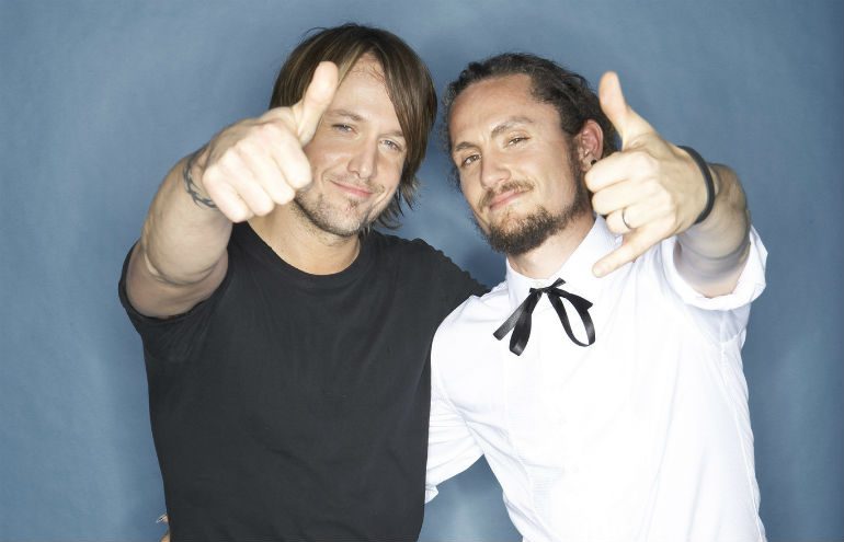 Keith Urban and John Butler. Photo: Jason Malouin/OxfamAUS