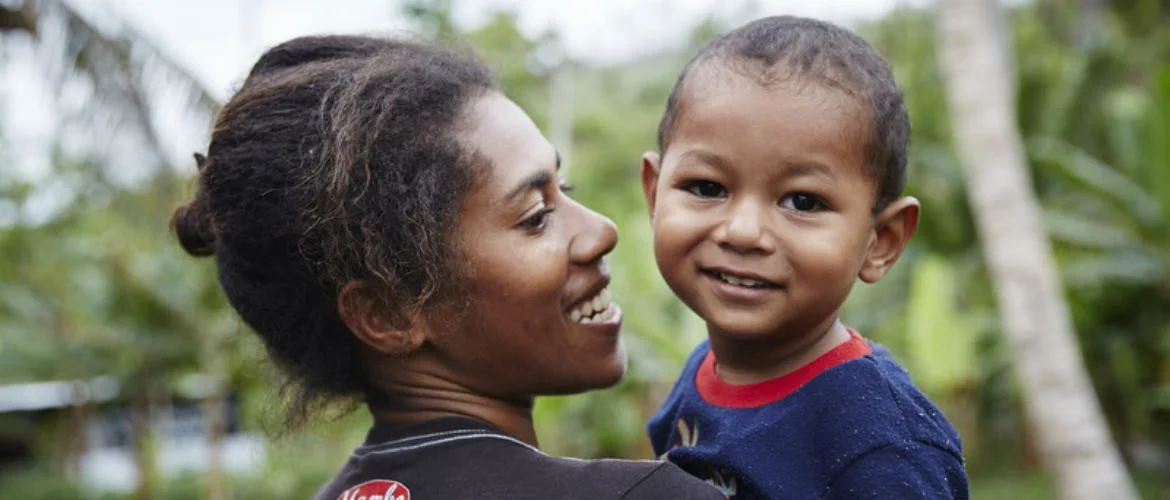 Merewai received a tap stand near her house and access to clean water after Tropical Cyclone Winston destroyed the village's water systems. Photo: Alicja Grocz/Oxfam