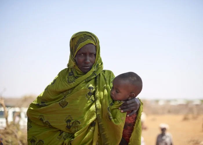 Maryama lives in the the Somali Region of Ethiopia. She told Oxfam she desperately needed food, water and medicine for her children. Photo: Tina Hillier/Oxfam