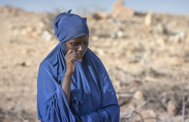 Ayan with her son in Somaliland