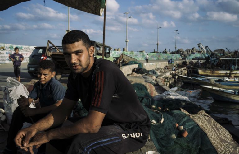 Sae’ed Abu Riyala, 24 years old, FishermanPhoto: Lorenzo Tugnoli / Oxfam Fisherman OTPI