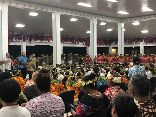 Each night a different island of Tuvalu took it in turns to share the most magnificent meals, dancing and singing. Photo: Simon Bradshaw/Oxfam Australia Each night a different island of Tuvalu took it in turns to share the most magnificent meals, dancing and singing. Photo: Simon Bradshaw/Oxfam Australia