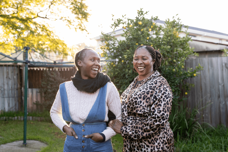 Melbourne, Australia: Susan (L) and her mother Lucy (R) photographed at Susan’s home in Melbourne. Photos: Kim Landy/OxfamAUS Melbourne, Australia: Susan (L) and her mother Lucy (R) photographed at Susan’s home in Melbourne. Photos: Kim Landy/OxfamAUS