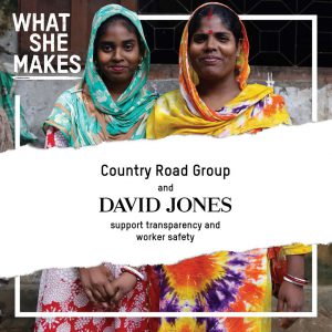 David Jones and Country Road support worker safety