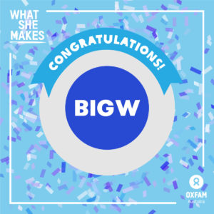 Congratulations Big W What She Makes