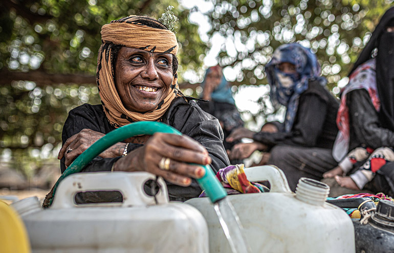 Chlorinated water in Yemen