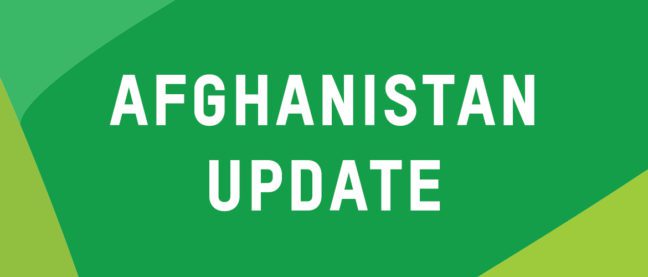 Afghanistan update