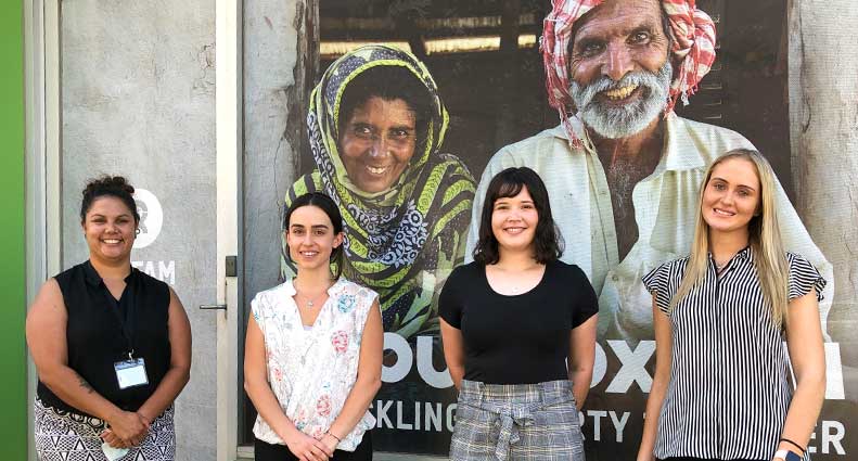 Volunteers and interns who worked with Worrin in the First Peoples' Program in February, 2021