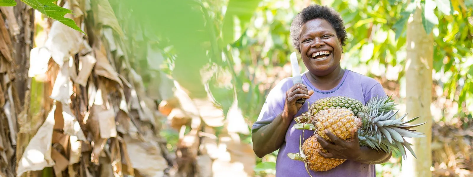 Makin, pineapple farmer in Vanuatu. Photo: Artur Francisco/Oxfam NZ