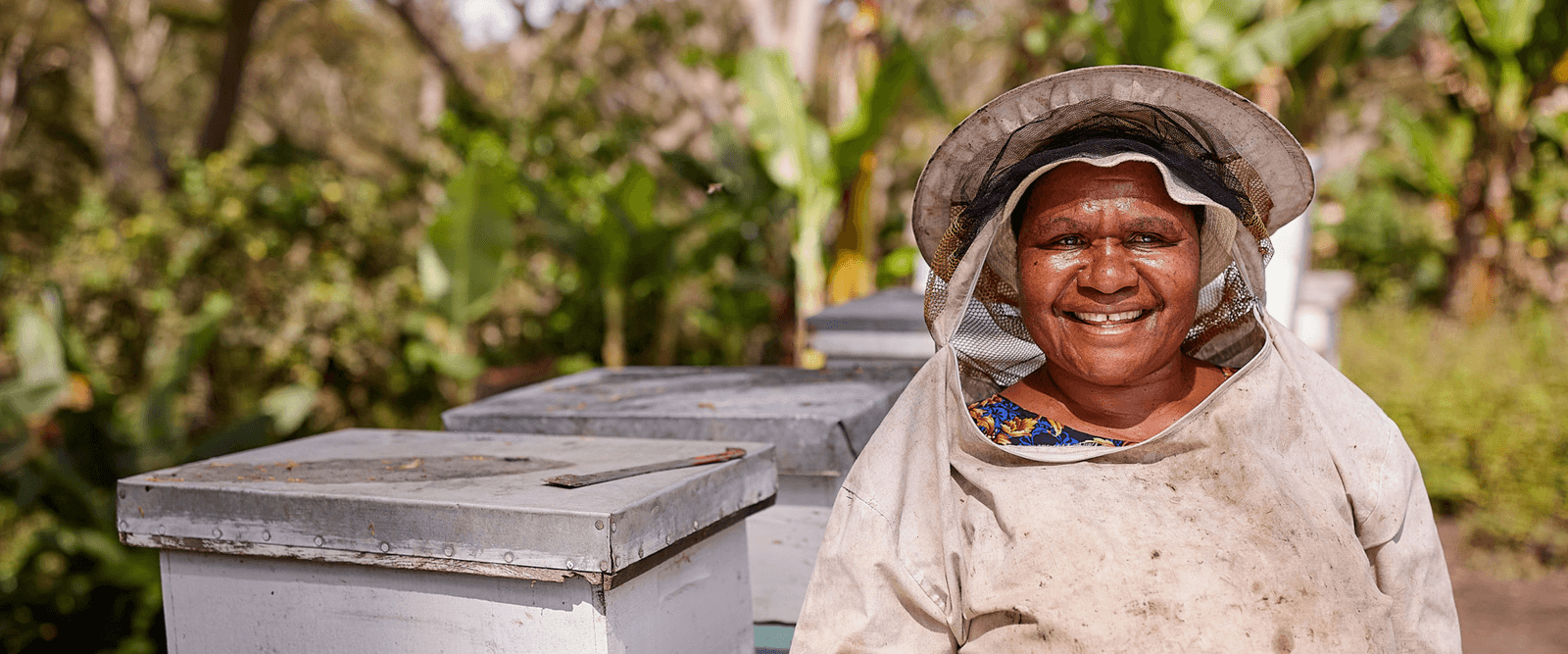 Onano, Bee keeper in Papua New Guinea. Photo: Patrick