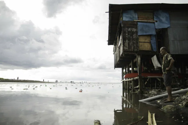 Mataniko River, Honiara, Solomon Islands: Harry Tamateika, who lives along the Mataniko River near Honiara has seen the river rise in the 20 years he has lived alongside it. During floods the river has destroyed houses.
