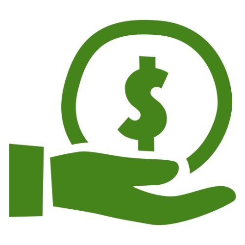 Oxfam Hand Money Icon Oxfam Hand Money Icon