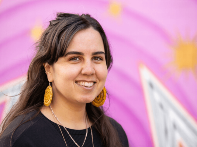 Kimberley Hunter, a proud Nyikina woman who took part in Oxfam’s Straight Talk summit in Canberra. Photo: Jillian Mundy/OxfamAUS