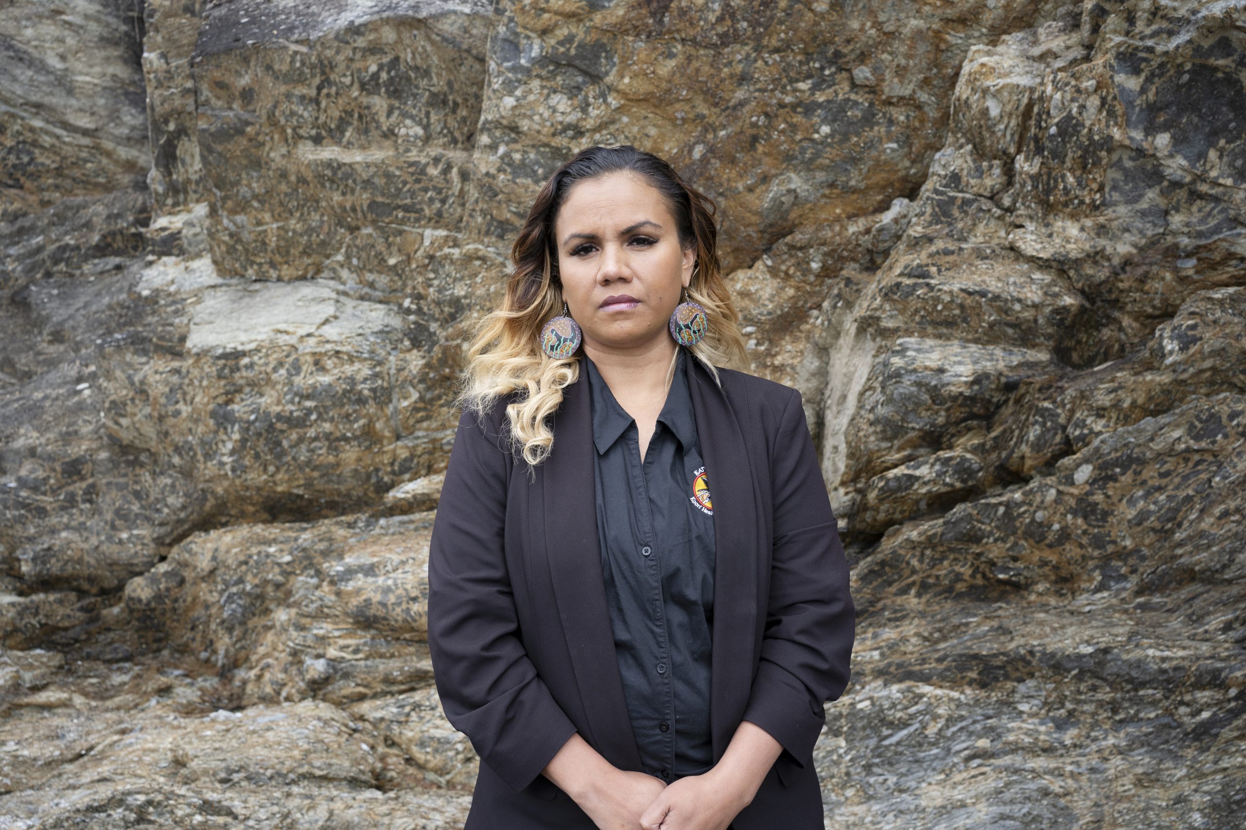 Malua Bay, NSW: Kayeleen Brown is the CEO of Katungal Aboriginal Cooperation Regional Health and Community Services, and a proud Yuin Walbunja and Bundjalung Koori woman. Photo: Aimee Han/Oxfam