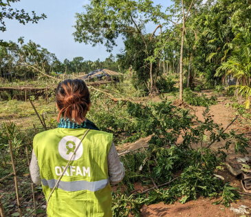 Teknaf, Cox’s Bazar after the Cyclone Mocha left the destruction