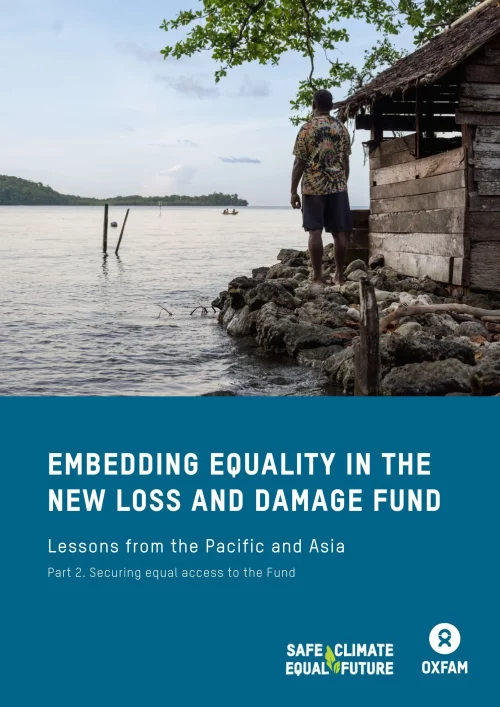 Embedding Equality in the new Loss and Damage Fund