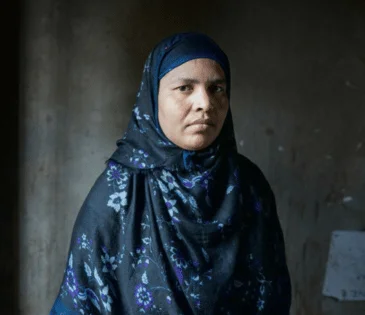 Bangladesh: 35 years old Nilufa Yesmin is a Rana Plaza survivor. She is still suffering from the consequences of the factory collapse. Her spinal cord is fractured when she was crushed under a Beam in Rana Plaza. Now she is unable to do any work. Photo: Fabeha Monir/Oxfam Bangladesh: 35 years old Nilufa Yesmin is a Rana Plaza survivor. She is still suffering from the consequences of the factory collapse. Her spinal cord is fractured when she was crushed under a Beam in Rana Plaza. Now she is unable to do any work. Photo: Fabeha Monir/Oxfam