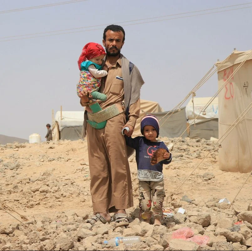 Mofadal is an IDP living in a camp in Marib. He has two young children. Jehad Al-Nahary/Oxfam