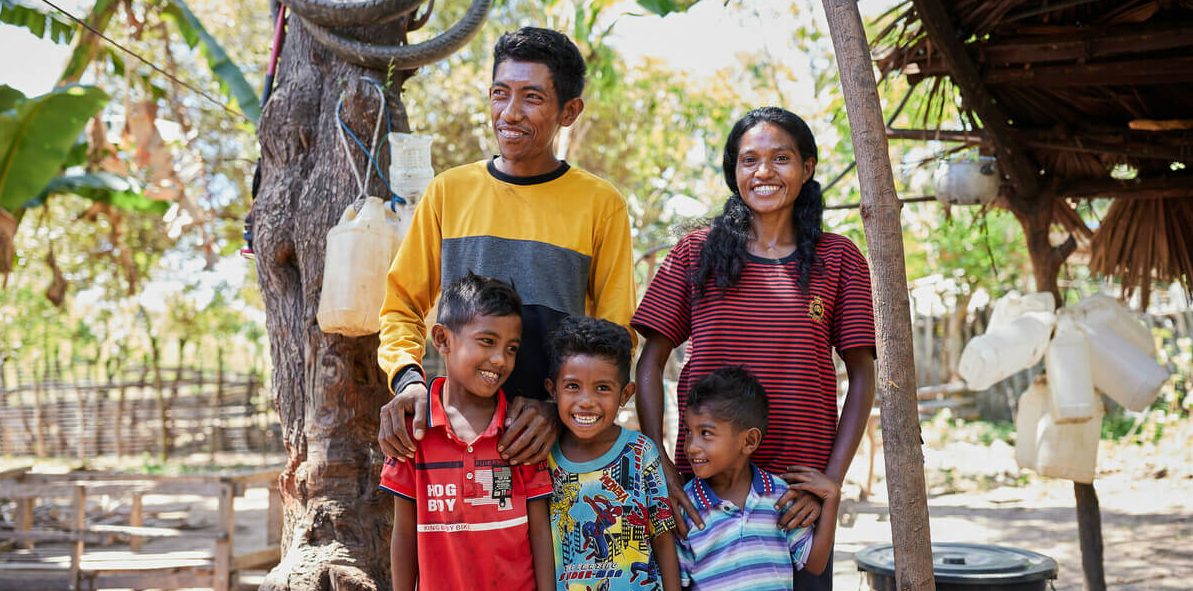 Photo: Patrick Moran/Oxfam
Aju* lives with her husband Vitorino and three children. Despite being part of GALS and trying to socialise sharing tasks at home, she continues to take on all the domestic work, on top of making palm wine every day. Oxfam acknowledges the support of the Australian Government through the Australian NGO Cooperation Program (ANCP). Photo: Patrick Moran/Oxfam