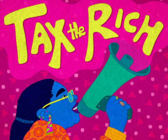 Tax the rich. Photo: Maanya Dhar/Oxfam