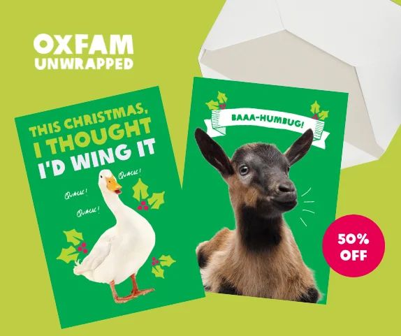 Oxfam Unwrapped Half Price Sale Oxfam Unwrapped Half Price Sale