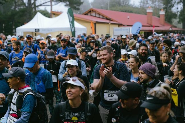 Melbourne Trailwalker 2023. Teams get ready to start the 100km trail. Photo: Sam Biddle/Oxfam