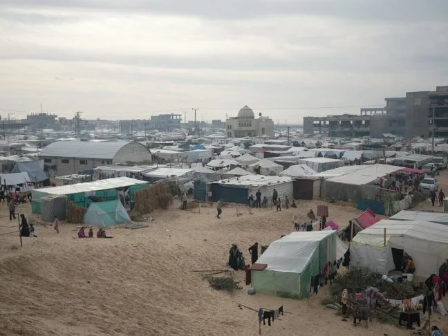Gaza, Palestinian Territory, Occupied: Tents of the displaced civilians in Rafah, Gaza, after being forcible displaced by the Israeli Military. Photo: Alef Multimedia/Oxfam Gaza, Palestinian Territory, Occupied: Tents of the displaced civilians in Rafah, Gaza, after being forcible displaced by the Israeli Military. Photo: Alef Multimedia/Oxfam