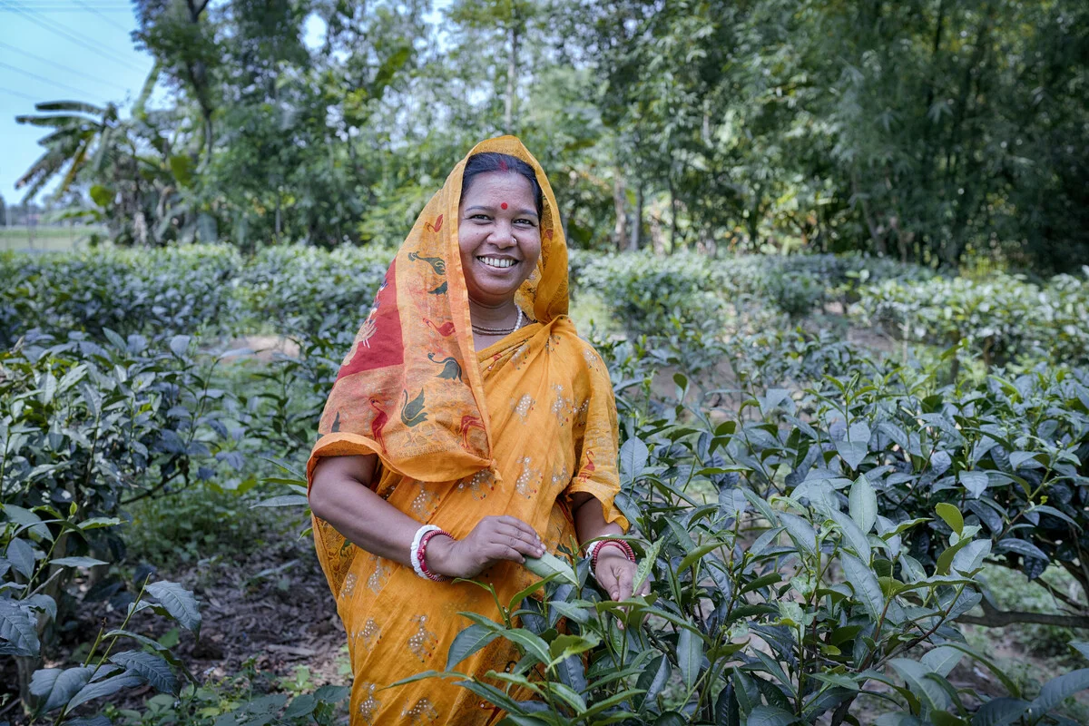 Moulvibazar, Bangladesh: Papiya works as a tea estate leader. Fabeha Monir/Oxfam Moulvibazar, Bangladesh: Papiya works as a tea estate leader. Fabeha Monir/Oxfam
