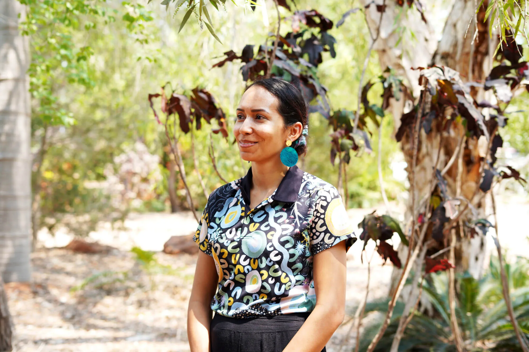 Yawuru (Broome), Australia: Katina is a proud Yawuru woman passionate about women's health. She was a participant in the KAWC Roundtable in 2023. Photo: Aimee Han/Oxfam Yawuru (Broome), Australia: Katina is a proud Yawuru woman passionate about women's health. She was a participant in the KAWC Roundtable in 2023. Photo: Aimee Han/Oxfam