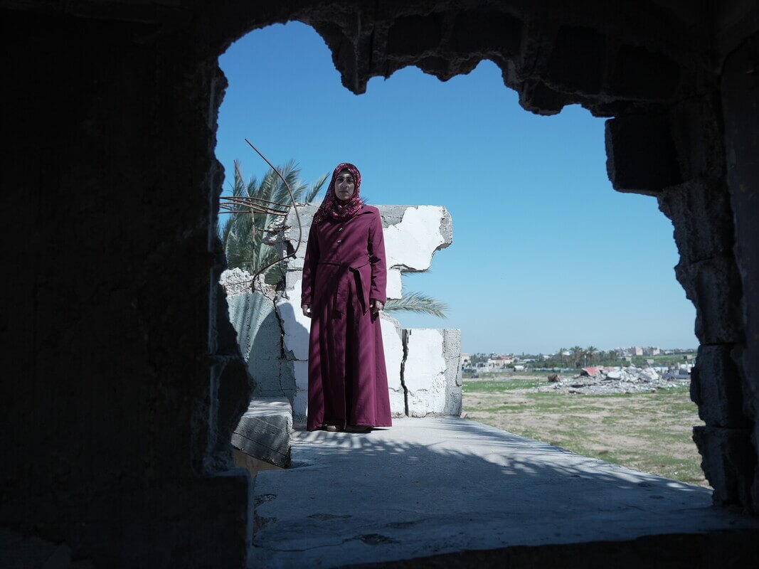 Gaza, Palestinian Territory, Occupied: Suhad is a mother to six children, in the most adverse circumstances. She fell pregnant with her sixth child during Israel's war on Gaza, and has been forced to navigate the challenges of pregnancy on top of battling to provide food and water for her existing family during bombardments, displacement and aid sieges. She was given maternal health treatment and vitamins as part of the Power to Choose Program, which provides health-related human rights interventions and programmes for people living in vulnerable conditions like Suhad. Photo: Alef Multimedia Company/Oxfam Gaza, Palestinian Territory, Occupied: Suhad is a mother to six children, in the most adverse circumstances. She fell pregnant with her sixth child during Israel's war on Gaza, and has been forced to navigate the challenges of pregnancy on top of battling to provide food and water for her existing family during bombardments, displacement and aid sieges. She was given maternal health treatment and vitamins as part of the Power to Choose Program, which provides health-related human rights interventions and programmes for people living in vulnerable conditions like Suhad. Photo: Alef Multimedia Company/Oxfam